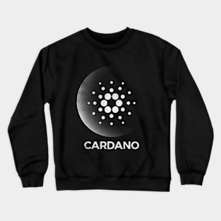 Vintage Cardano ADA Coin To The Moon Crypto Token Cryptocurrency Blockchain Wallet Birthday Gift For Men Women Kids Crewneck Sweatshirt